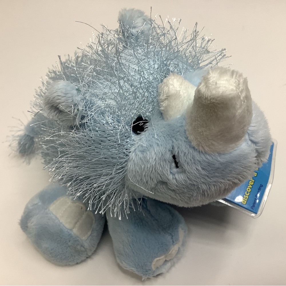 Webkinz Rhino Plush Stuffed Animal Sealed Code Blue NWT 8” Retired Rare HTF